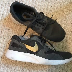 GREY & GOLD NIKES